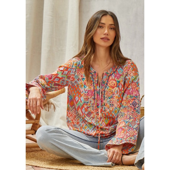 Savanna Jane Tops - Savanna Jane Tunic Top with Bell Sleeves